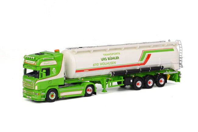ギャラリービューアに画像をロードする, Buhler SCANIAスカニア R Topline Bulk Trailer Kipper 3軸 トラック/WSI 1/50 建設機械模型 ミニカー