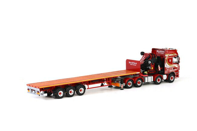 ギャラリービューアに画像をロードする, John O'Neill DAF XF 105 Super Space Cab Palfinger + flatbed trailer トラックトレーラー/WSI 1/50 建設機械模型 ミニカー