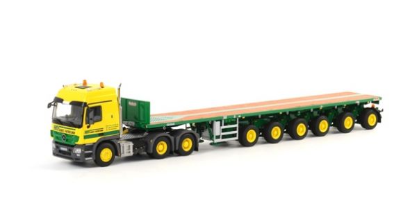ギャラリービューアに画像をロードする, HKV 6-AXLE BALLASTTRAILER + メルセデスアクトロス 6X4 トラック /WSI 1/50 建設機械模型 ミニカー