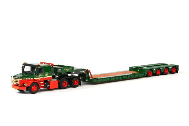 ギャラリービューアに画像をロードする, E.J. van Dijk SCANIA T113/T143 ノーテブーム Low Loader 4軸 トラック /WSI 1/50 建設機械模型 ミニカー