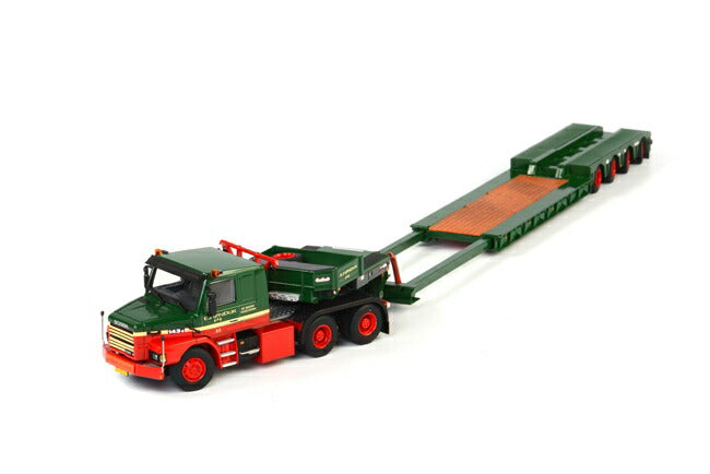 ギャラリービューアに画像をロードする, E.J. van Dijk SCANIA T113/T143 ノーテブーム Low Loader 4軸 トラック /WSI 1/50 建設機械模型 ミニカー