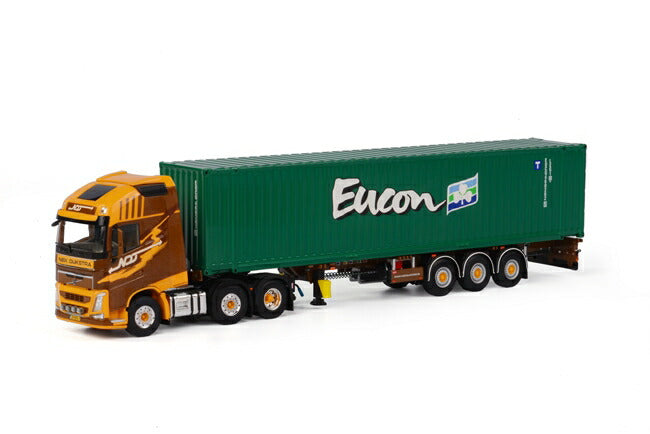 ギャラリービューアに画像をロードする, Niek Dijkstra Volvoボルボ FH4 Globetrotter XL コンテナトレーラー3軸& 45 フィートコンテナ トラック /WSI 1/50 建設機械模型 ミニカー