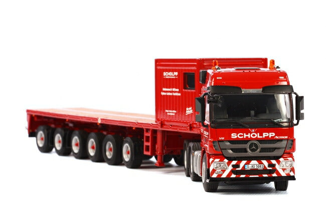 ギャラリービューアに画像をロードする, Scholpp メルセデスベンツ MP3 L Goldhofer バラストトレーラー 6軸 トレーラー /WSI 1/50 建設機械模型 ミニカー