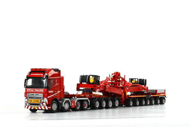 ギャラリービューアに画像をロードする, ノーテブーム Volvo FH4 Globetrotter XL Nooteboom Mega Windmill トレーラー (4 + 7軸) /WSI 1/50 建設機械模型 ミニカー