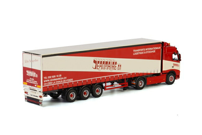 ギャラリービューアに画像をロードする, Jeanmaire VOLVO FH2 Globetrotter カーテンサイダートレーラー 3軸 トラック /WSI 1/50 建設機械模型 ミニカー