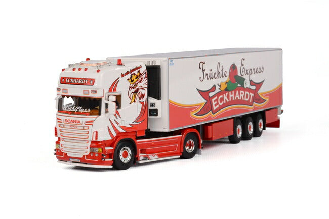ギャラリービューアに画像をロードする, Eckhardt SCANIAスカニア R Topline リーファートレーラー Thermoking 3軸トラック/WSI 1/50 建設機械模型 ミニカー