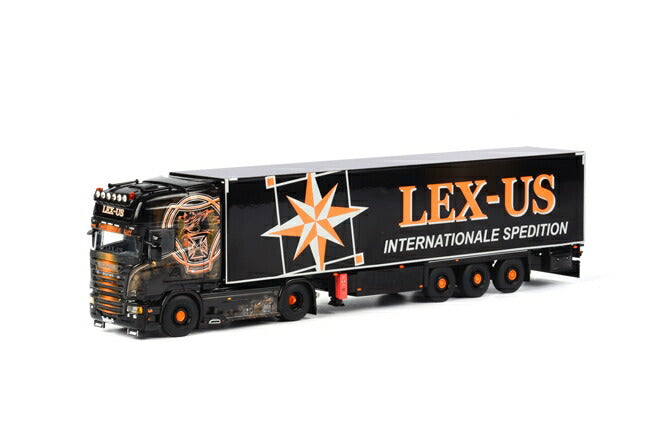 ギャラリービューアに画像をロードする, Lex-Us Scania R Streamline Topline リーファートレーラー Thermoking 3軸 トラック/WSI 1/50 建設機械模型 ミニカー