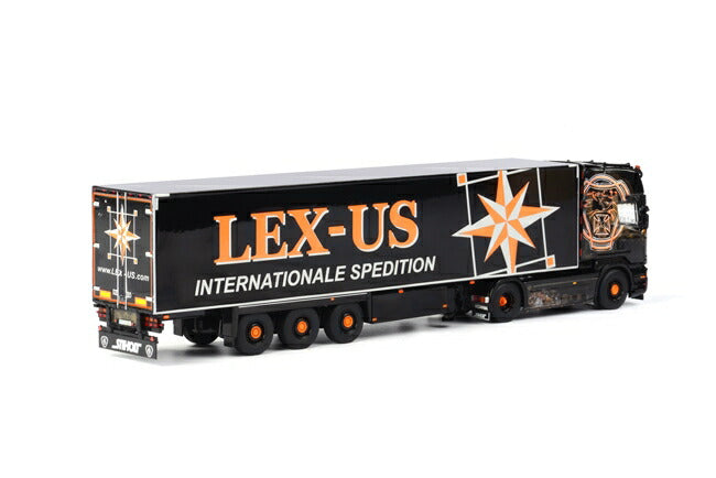 ギャラリービューアに画像をロードする, Lex-Us Scania R Streamline Topline リーファートレーラー Thermoking 3軸 トラック/WSI 1/50 建設機械模型 ミニカー