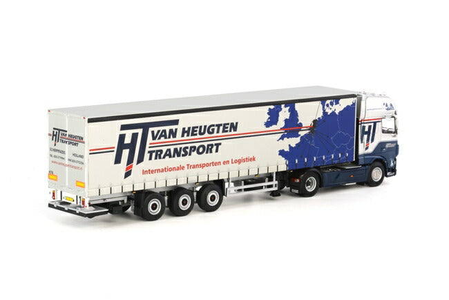 ギャラリービューアに画像をロードする, Van Heugten Transport DAF new XF SSC カーテンサイダートレーラー 3軸 トラック/WSI 1/50 建設機械模型 ミニカー