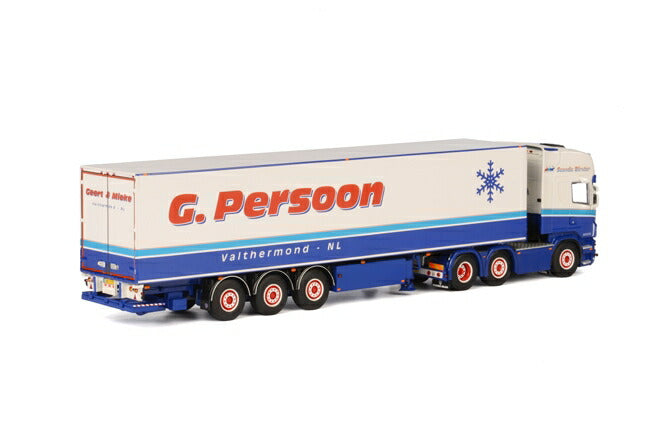 ギャラリービューアに画像をロードする, G. Persoon SCANIAスカニア R Topline リーファートレーラー Carrier 3軸トラック/WSI 1/50 建設機械模型 ミニカー