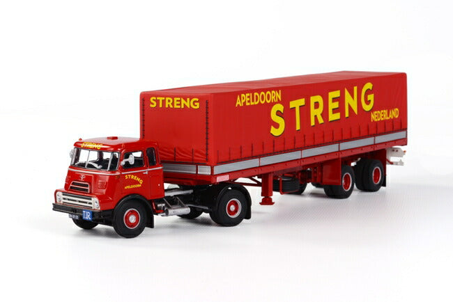 ギャラリービューアに画像をロードする, Streng DAF DO 2000 クラシック カーテンサイダートレーラー トラック /WSI 建設機械模型 工事車両 1/50 ミニチュア 重機