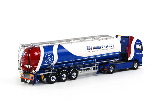 ギャラリービューアに画像をロードする, Jonker en Schut Volvoボルボ FH4 Globetrotter Bulk Trailer Kipper 3軸トラック /WSI 建設機械模型 工事車両 1/50 ミニチュア 重機