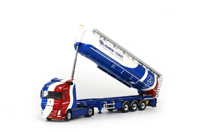 ギャラリービューアに画像をロードする, Jonker en Schut Volvoボルボ FH4 Globetrotter Bulk Trailer Kipper 3軸トラック /WSI 建設機械模型 工事車両 1/50 ミニチュア 重機