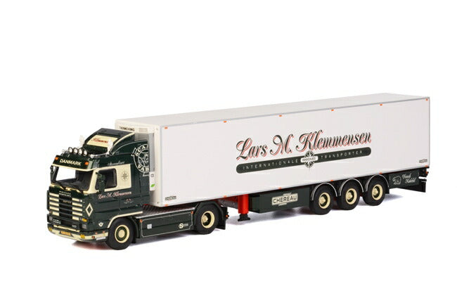 ギャラリービューアに画像をロードする, Lars Klemmensen Scaniaスカニア R113/R143 Streamline リーファートレーラー Thermoking 3軸 トラック /WSI 建設機械模型 工事車両 1/50 ミニチュア 重機