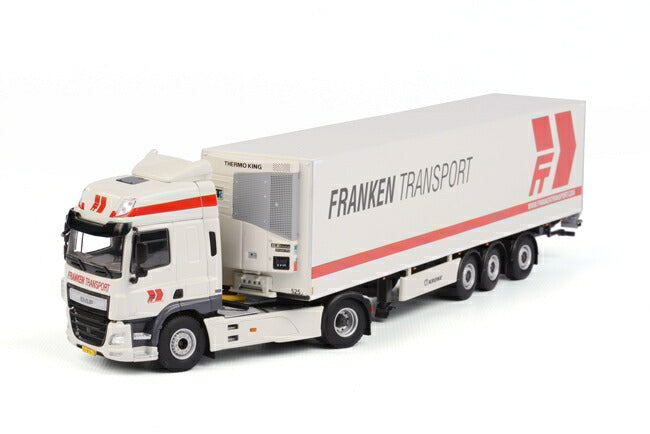 ギャラリービューアに画像をロードする, Franken Transport DAF CF Space Cab リーファートレーラー Thermoking 3軸 トラック/WSI 建設機械模型 工事車両 1/50 ミニチュア