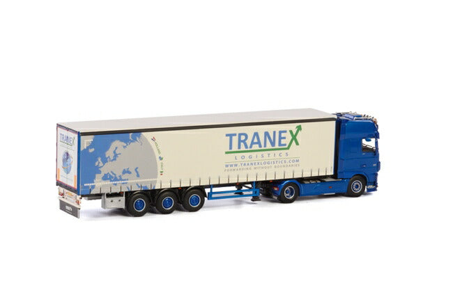 ギャラリービューアに画像をロードする, Tranex DAF XF SSC カーテンサイダートレーラー 3軸 トラック/WSI 建設機械模型 工事車両 1/50 ミニチュア