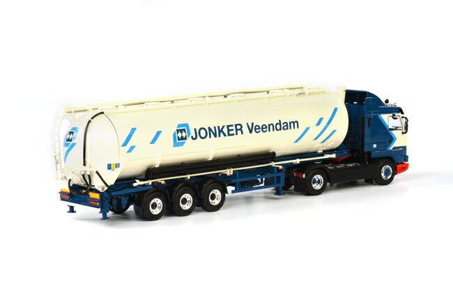 ギャラリービューアに画像をロードする, Jonker Veendam SCANIAスカニア R113/R143 Streamline Bulk Trailer Kipper 3軸 トラックトレーラー /WSI 建設機械模型 工事車両 1/50 ミニチュア