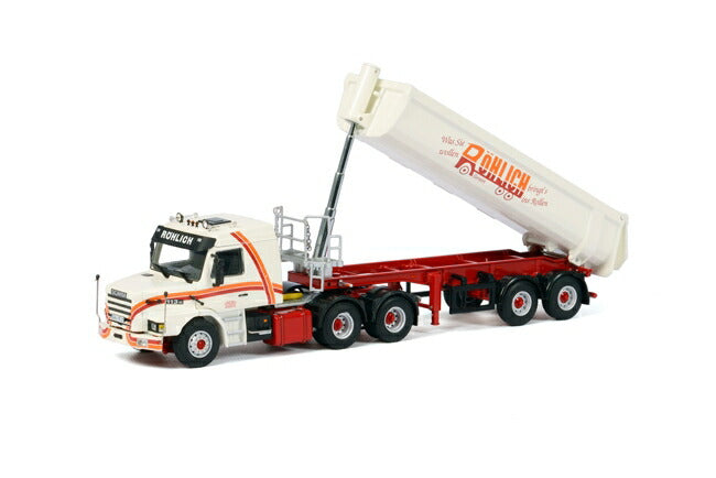 ギャラリービューアに画像をロードする, Rohlich SCANIAスカニア T113/T143 Halfpipe ダンプ トラックトレーラー /WSI 建設機械模型 工事車両 1/50 ミニチュア