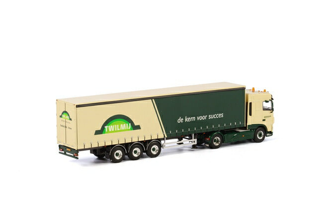 ギャラリービューアに画像をロードする, MH Transport - Twilmij DAF XF SC カーテンサイダートレーラー 3軸トラック /WSI 建設機械模型 工事車両 1/50 ミニチュア