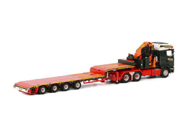 ギャラリービューアに画像をロードする, Goudriaan Transport Scaniaスカニア R Streamline Highline Semi 底床 4軸トラック トレーラー /WSI 建設機械模型 工事車両 1/50 ミニチュア