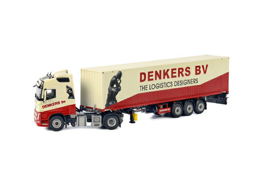 Denkers - Bontrans Volvoボルボ FH4 Globetrotter Container トレーラー 3軸 & 45フィートコンテナトラック /WSI 建設機械模型 工事車両 1/50 ミニチュア