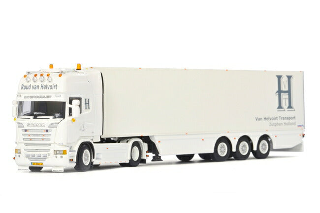 ギャラリービューアに画像をロードする, Helvoirt Scaniaスカニア R Streamline Topline リーファートレーラー Carrier 3軸トラック /WSI 建設機械模型 工事車両 1/50 ミニチュア
