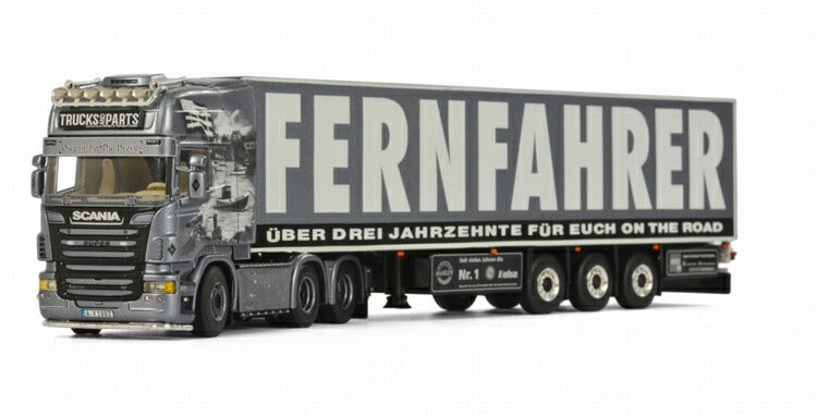 ギャラリービューアに画像をロードする, LF Transporte / Fernfahrer SCANIAスカニア R Topline リーファートレーラー Thermoking 3軸 トラック /WSI 建設機械模型 工事車両 1/50 ミニチュア