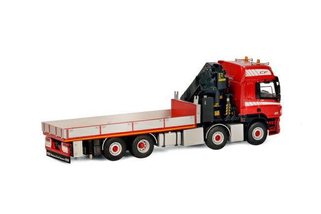 ギャラリービューアに画像をロードする, DAF CF460 SC Palfinger 7400.2 + Riged Flatbed Truck トラック /WSI 建設機械模型 工事車両 1/50 ミニチュア