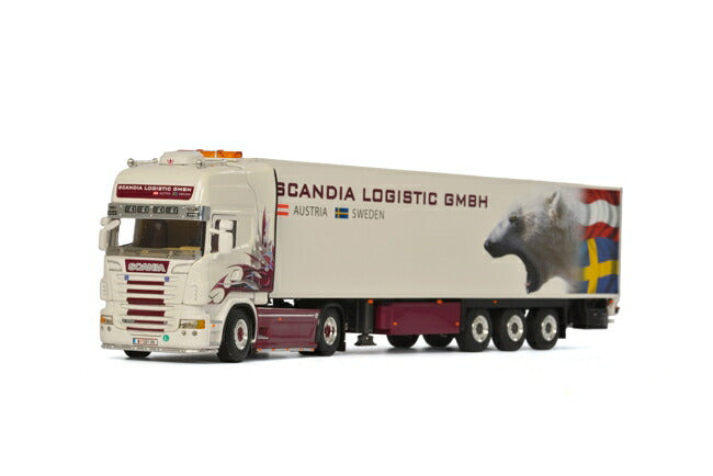ギャラリービューアに画像をロードする, Scandia Logistic SCANIAスカニア R Topline リーファートレーラー Thermoking 3軸 トラック /WSI 建設機械模型 工事車両 1/50 ミニチュア