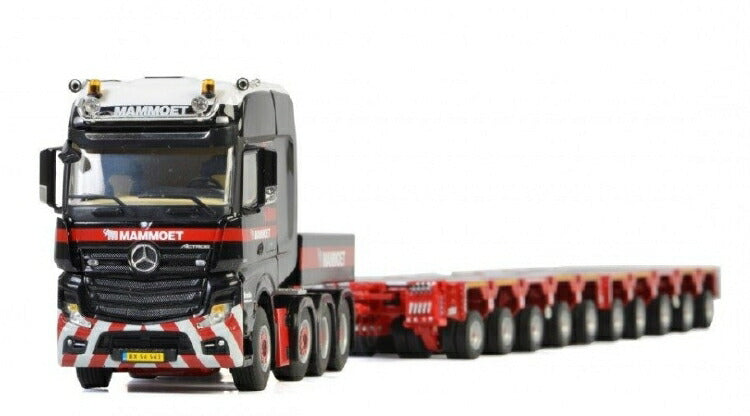 ギャラリービューアに画像をロードする, マムート特注MAMMOET メルセデスベンツアクトロス MP4 SLT GIGA SPACE INTERCOMBI SCHEUERLE SET 5+5 トラック トレーラー WSI 1/50 建設機械 模型ミニカー はたらく車重機