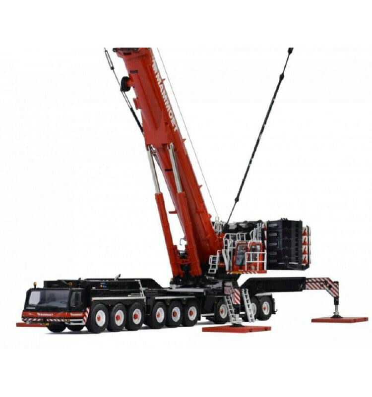 ギャラリービューアに画像をロードする, マムート特注MAMMOET Liebherr LTM1750-9.1 telescopic craneモバイルクレーン WSI 1/50 建設機械 模型ミニカー はたらく車重機