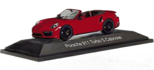Porsche 911 Turbo S Cabriolet カーミンレッド/ Herpa 1/43  模型 ミニカー