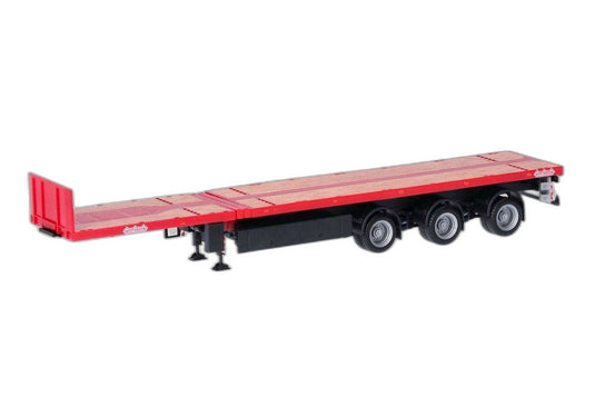 Nooteboom Teletrailer 3軸 レッド 076050-002/ Herpa 1/87  模型 ミニカー