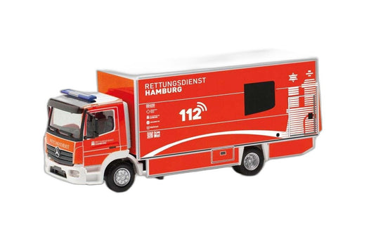 ハンブルク消防 Mercedes Benz Atego/ Herpa 1/87  模型 ミニカー