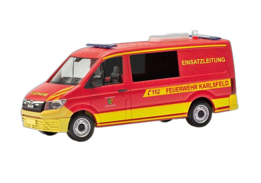 Feuerwehr Karlsfeld MAN TGE バス FD ELW/ Herpa 1/87  模型 ミニカー