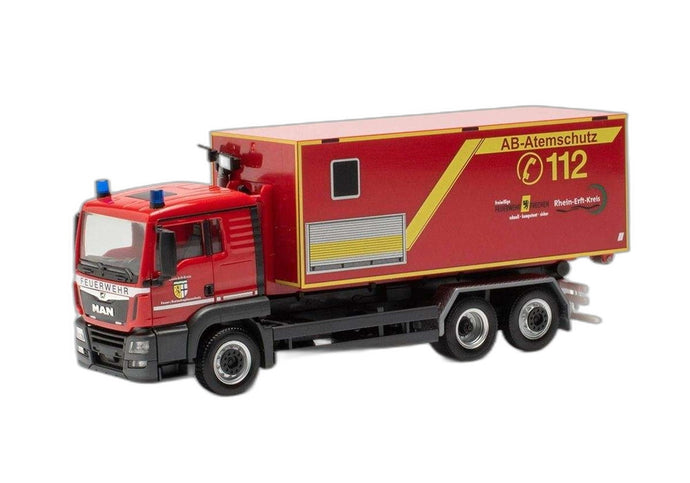 Feuerwehr Frechen MAN TGS スワップボディ トラック/ Herpa 1/87  模型 ミニカー