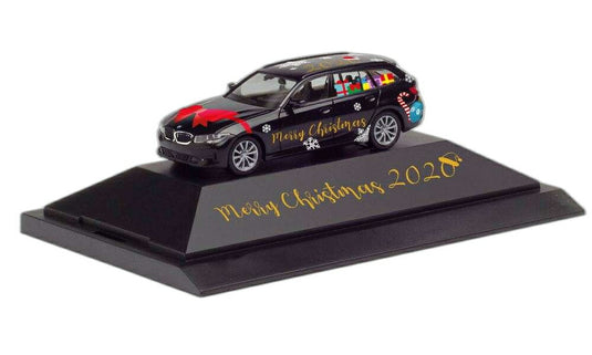 クリスマスカー 2020 BMW 3 Series Touring/ Herpa 1/87  模型 ミニカー