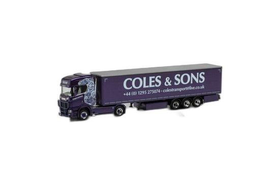 Coles & Sons Scania CS20HD カーテンキャンバス/ Herpa 1/87  模型 ミニカー