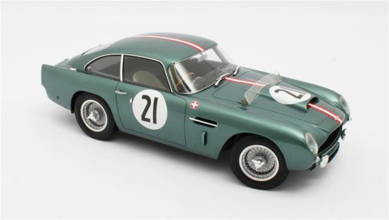 ギャラリービューアに画像をロードする, ASTON MARTIN - DB4 GT 3.0L S6 TEAM ECURIE TROIS CHEVRONS N 21 24h LE MANS 1959 HUBERT PATTHEY RENAUD CALDERARI /12ART 1/12 ミニカー
