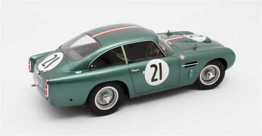 ASTON MARTIN - DB4 GT 3.0L S6 TEAM ECURIE TROIS CHEVRONS N 21 24h LE MANS 1959 HUBERT PATTHEY RENAUD CALDERARI /12ART 1/12 ミニカー