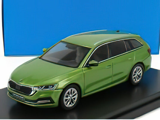 SKODA OCTAVIA IV COMBI SW STATION WAGON 2020 GREEN MET/ABREX 1/43ミニカー