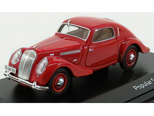 SKODA POPULAR COUPE SPORT MONTECARLO 1937 RED/ABREX 1/43ミニカー