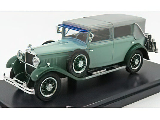 SKODA 860 CABRIOLET CLOSED 1932 2 TONE GREEN GREY/ABREX 1/43ミニカー