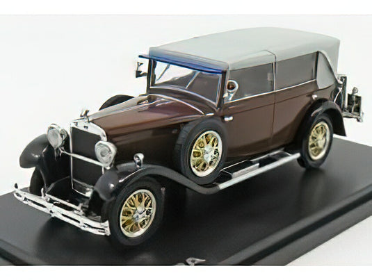 SKODA 860 CABRIOLET CLOSED 1932 BROWN LIGHT GREY/ABREX 1/43ミニカー