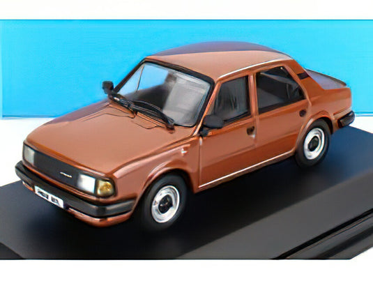 SKODA 120L BERLINE 4-DOOR 1984 LIGHT BROWN/ABREX 1/43ミニカー