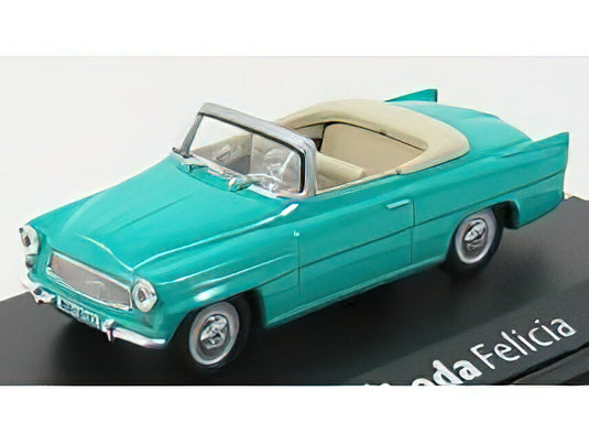SKODA FELICIA CABRIOLET 2-DOOR 1964 GREEN/ABREX 1/43ミニカー