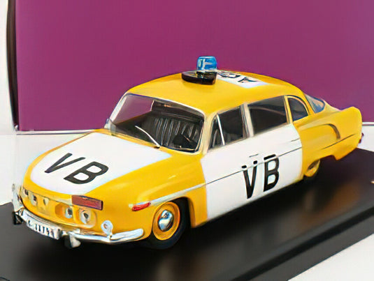 TATRA 603 VB CZECHOSLOVAK POLICE 1969 YELLOW WHITE/ABREX 1/43ミニカー