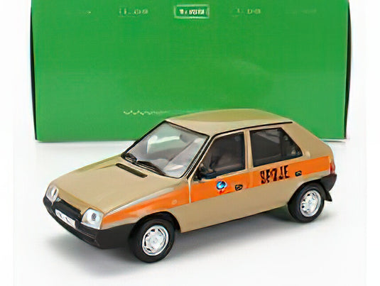 SKODA FAVORIT 136L SPOJE PRAHA 1988 LIGHT BROWN/ABREX 1/43ミニカー