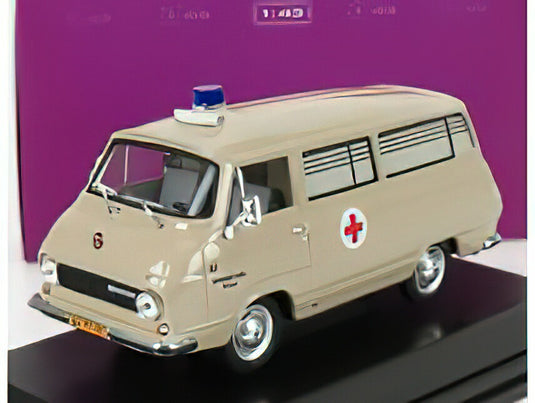 SKODA 1203 MINIBUS AMBULANCE 1974 BEIGE/ABREX 1/43ミニカー