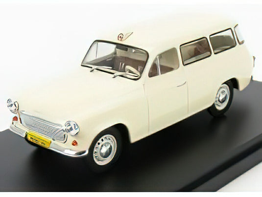 SKODA 1202 SW STATION WAGON AMBULANCE 1964 CREAM/ABREX 1/43ミニカー